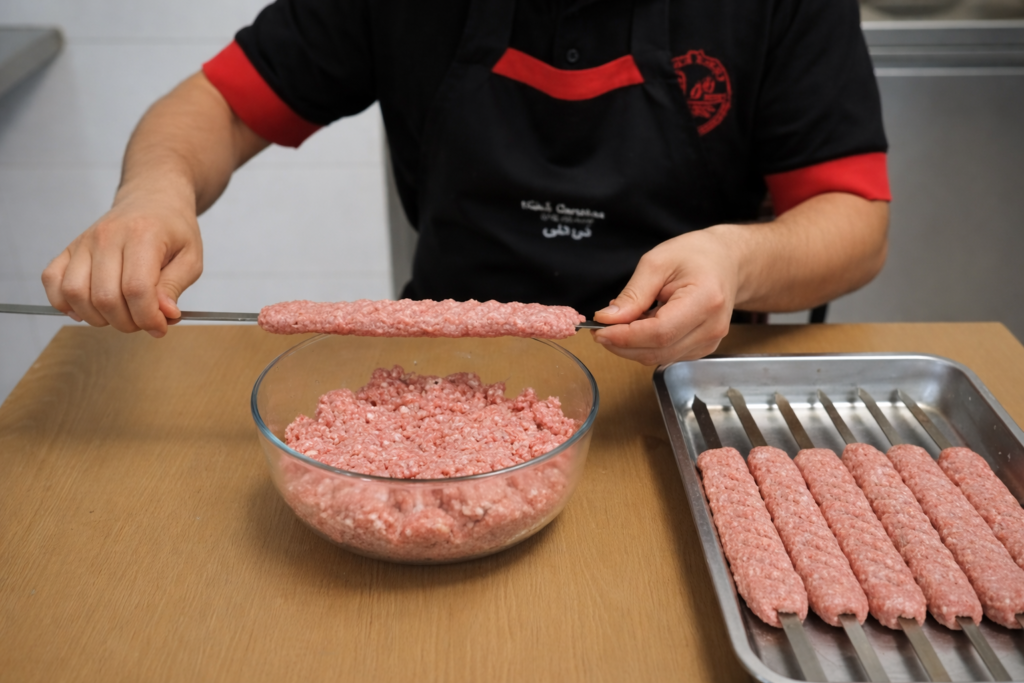 مقدار-گوشت-کباب-کوبیده-برای-۱۰-نفر