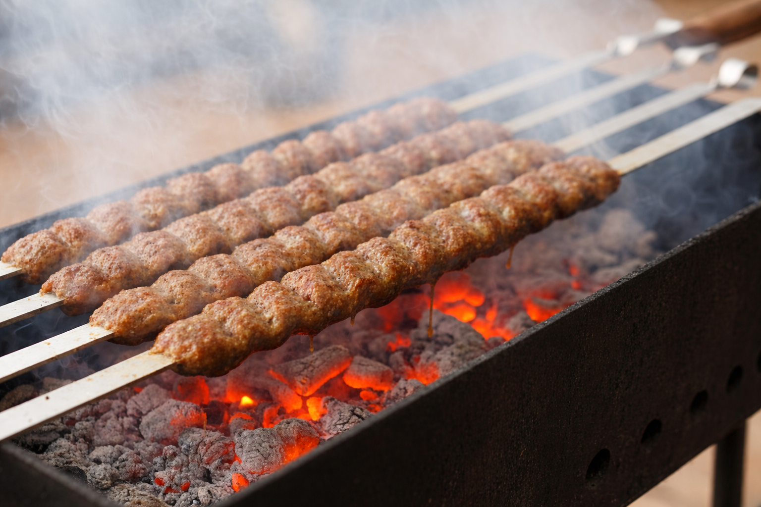 ⁨مرحله-ششم-پختن-کباب-کوبیده⁩